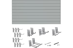 Crownwall 6" Basic Bundle (8x4 ft) with 20-Piece Locking Hook Kit (Graphite)