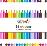 abeec Coloring Kit for Kids with 36 Assorted Crayons Animal Roll view 2