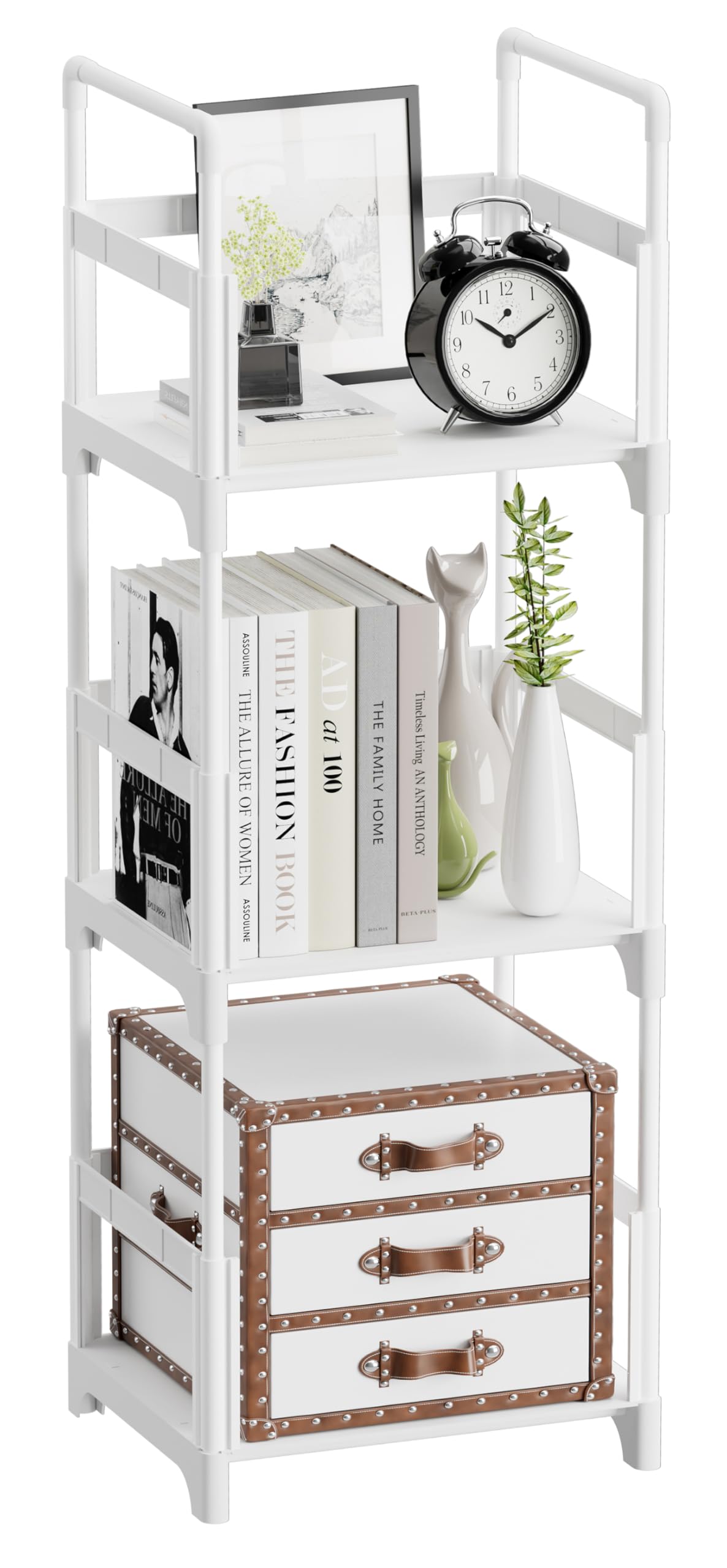 Photo 1 of ***Factory sealed***
FIDUCIAL HOME 3 Tiers Small Bookshelf Book Shelf White Kids Bookcase Mini Short Book Rack Storage Organizer Easy Assemble, Sturdy