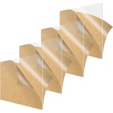 SimbaLux Acrylic Sheet Clear Cast Plexiglass 12&rdquo;x12&rdquo; 1/8&rdquo; Thick 3mm, 4 Pack | Square Panel, Transparent Plastic Plexi Glass Board with Protective Paper for Signs, DIY Display Projects, Craft