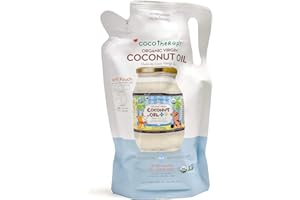 CocoTherapy USDA Organic Virgin Coconut Oil Refill Pouch, 24 Fluid Ounces, Veterinarian Recommended for Dogs, Cats and Birds