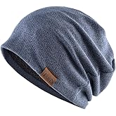 Sporgard Slouchy Beanie for Women Men Slouch Beanies Hat with Inner Fleece