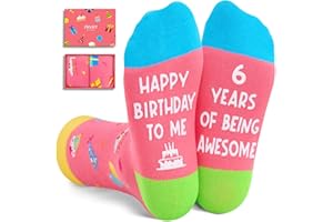 ZMART Birthday Gifts for Girls 2-12 Years Old - Socks for Girls Boys Age 2-12, Presents for Kids 2-12 Year Olds, Pink
