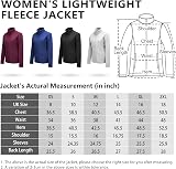 33,000ft Womens Fleece Jacket Full Zip Breathable Lightweight Dark Green L view 6