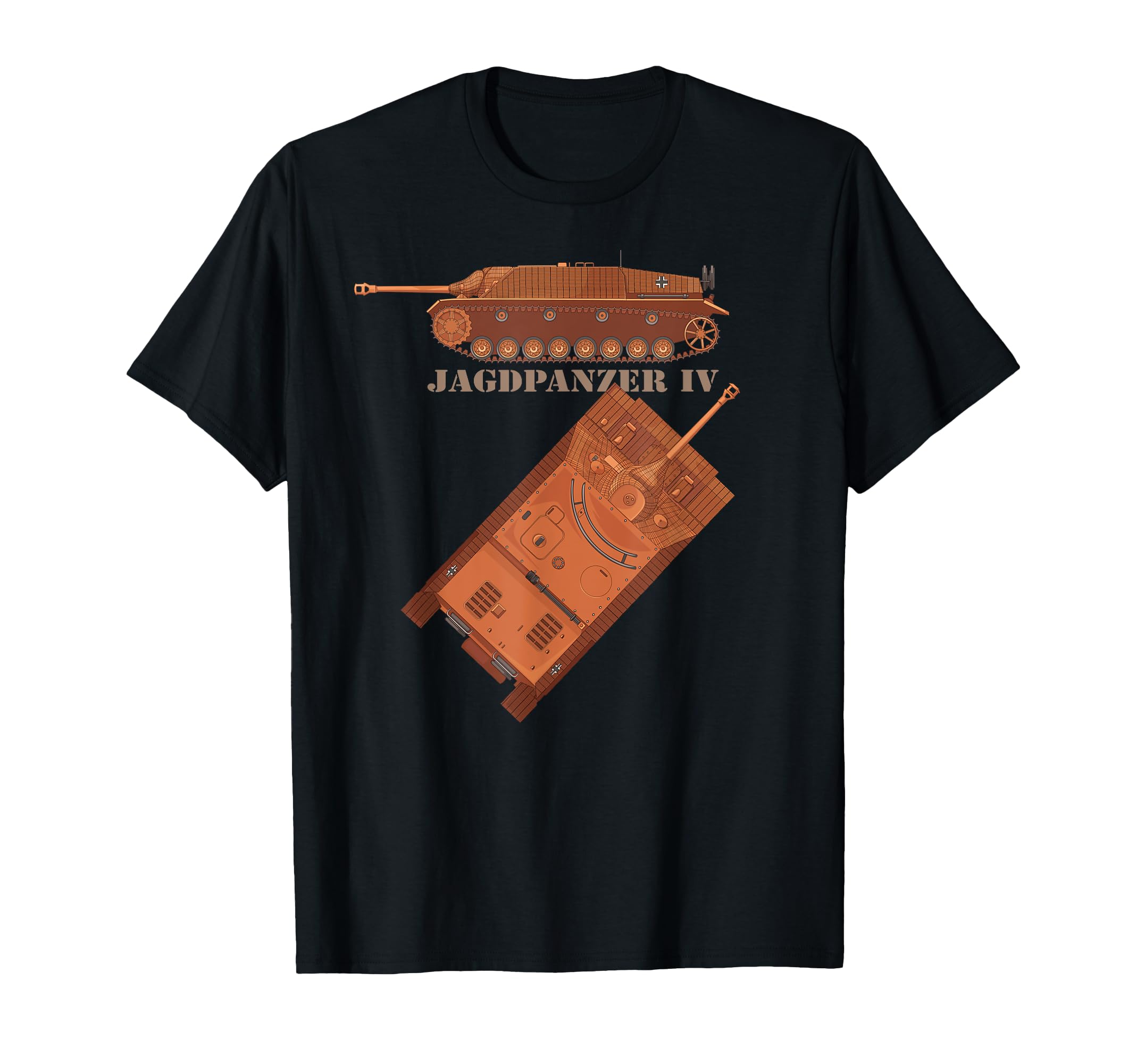 Jagdpanzer IV German military WW2 Tank Destroyer Diagram T-Shirt