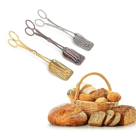 Lalang Retro Zuckerzange, Essen Clip, Lebensmittel-Clip, Gewürze Clip Zuckerzange Candy Bar Hochzeit (Gold Farbe)