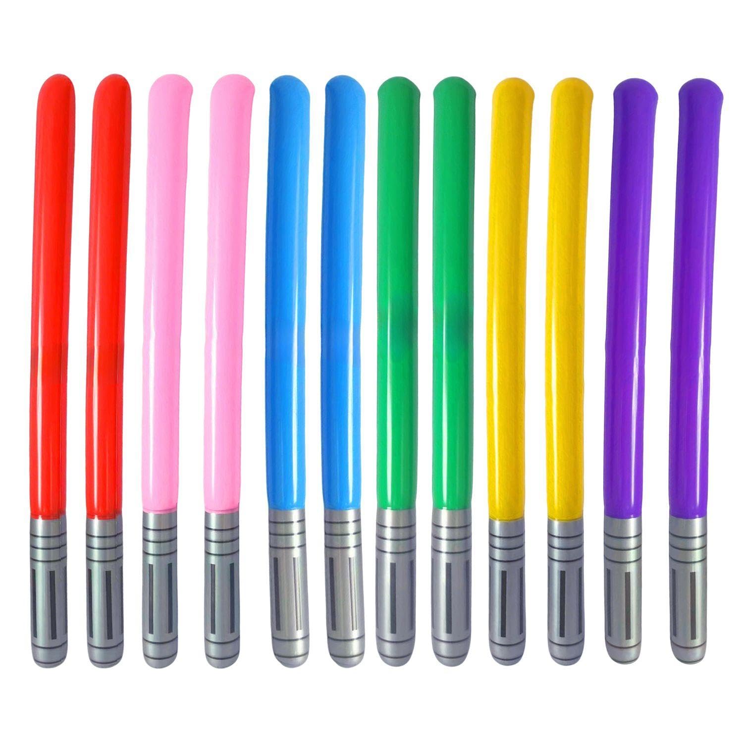 UBSIUH 12 Colorful Inflatable Swords, Role-Playing Props, Party Supplies, Creative And Fun Toys.