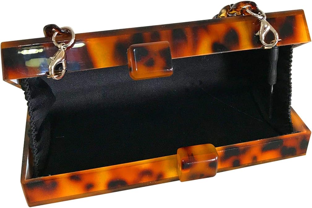 tortoiseshell clutch bag