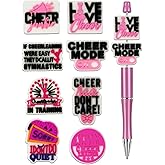 8Pcs Silicone Focal Beads for Pens – Premium Soft, Durable Beads for Custom Pen Making, DIY Craft Projects, and Personalization – Assorted Colors and Designs (Cheer)