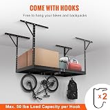 VEVOR Overhead Storage Rack 36x72 Inch Ceiling Heavy Duty Steel 550 lbs Garage view 6