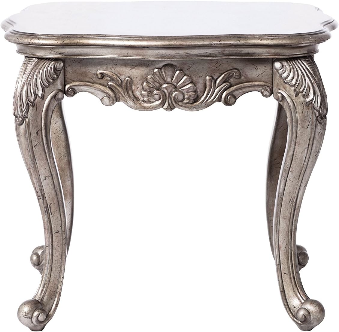 Amazon Com Acme Furniture 80541 Chantelle End Table Antique Platinum Furniture Decor