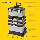 Stanley FatMax Rolling Workshop 4-in-1 Removable Toolbox Telescopic Handle view 3