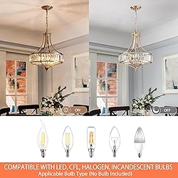 Majhoiw Crystal Chandeliers for Dining Room Modern
