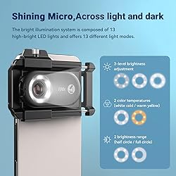 100X Phone Microscope with CPL Lens and LED/UV