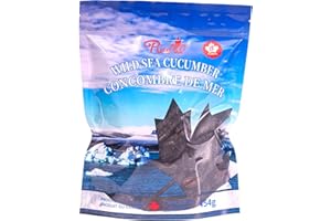 PURECA Dried Sea Cucumber Premium Deep Sea Atlantic Canada Wild Caught (Family packaging 32pieces/lb)