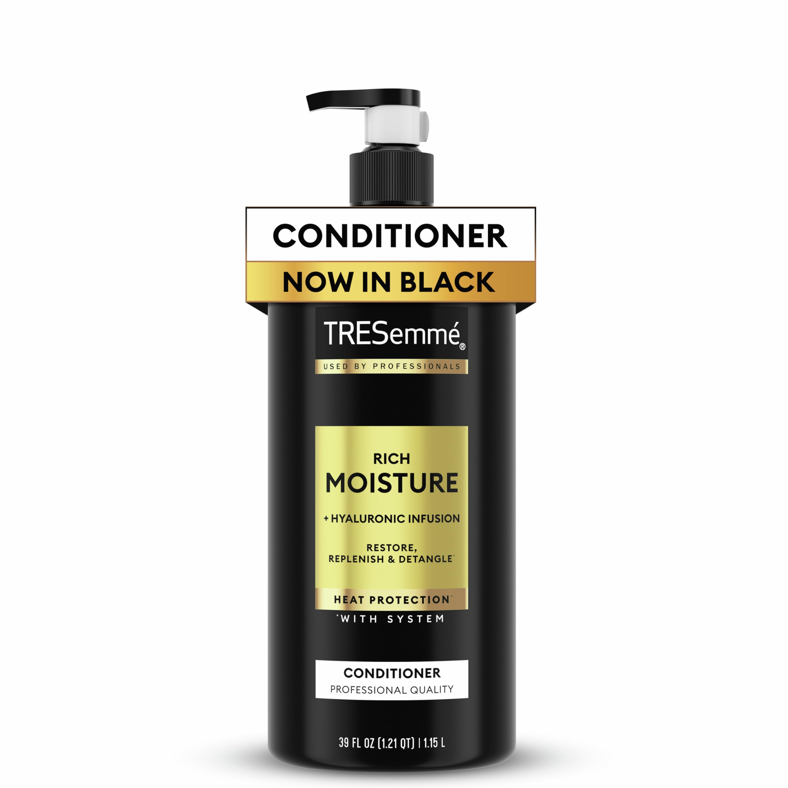 TRESemmé Rich Moisture Moisturizing Conditioner with Pump for Dry Hair Formulated With Pro Style Technology 39 Fl Oz