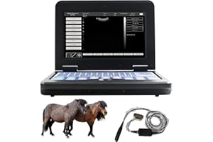 CONTEC CMS600P2 Vet Veterinary use Portable Laptop B-Ultra Sound Scanner Machine for Horse/Equine/Cow/Sheep use (Rectal Linear Probe)