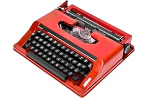 Vintage Working Typewriter for Authors – Distraction-Free Mechanical Typewriter Machine for Novel Drafting & Poetry Writing, 