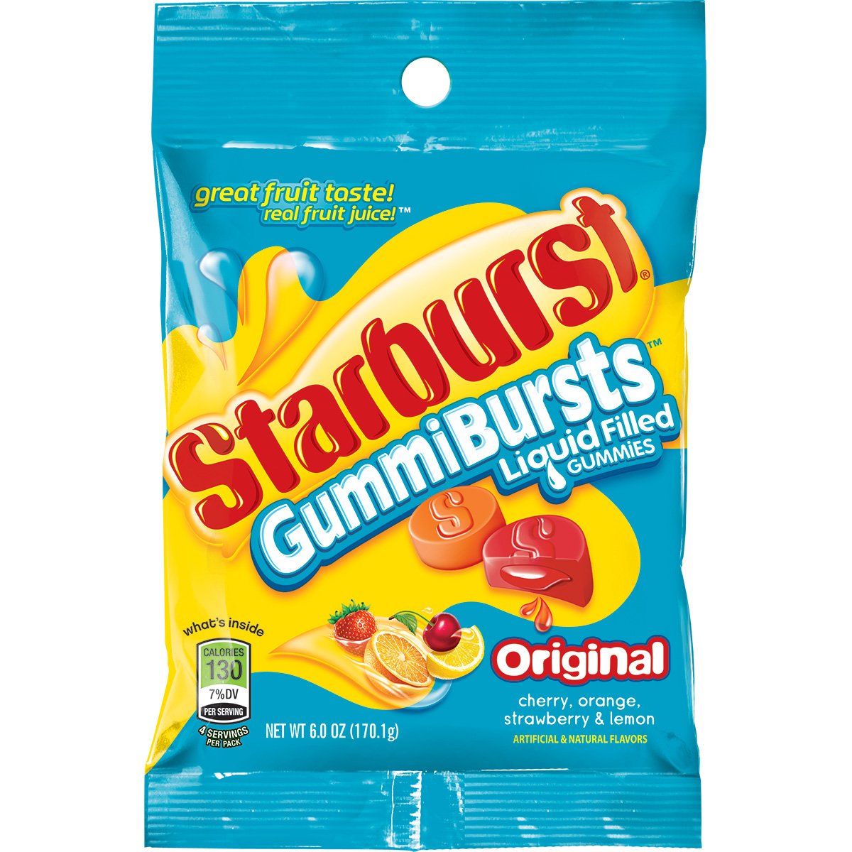 Starburst Gummiburst, 6 oz (Pack of 12) Gummy Candy Grocery & Gourmet Food