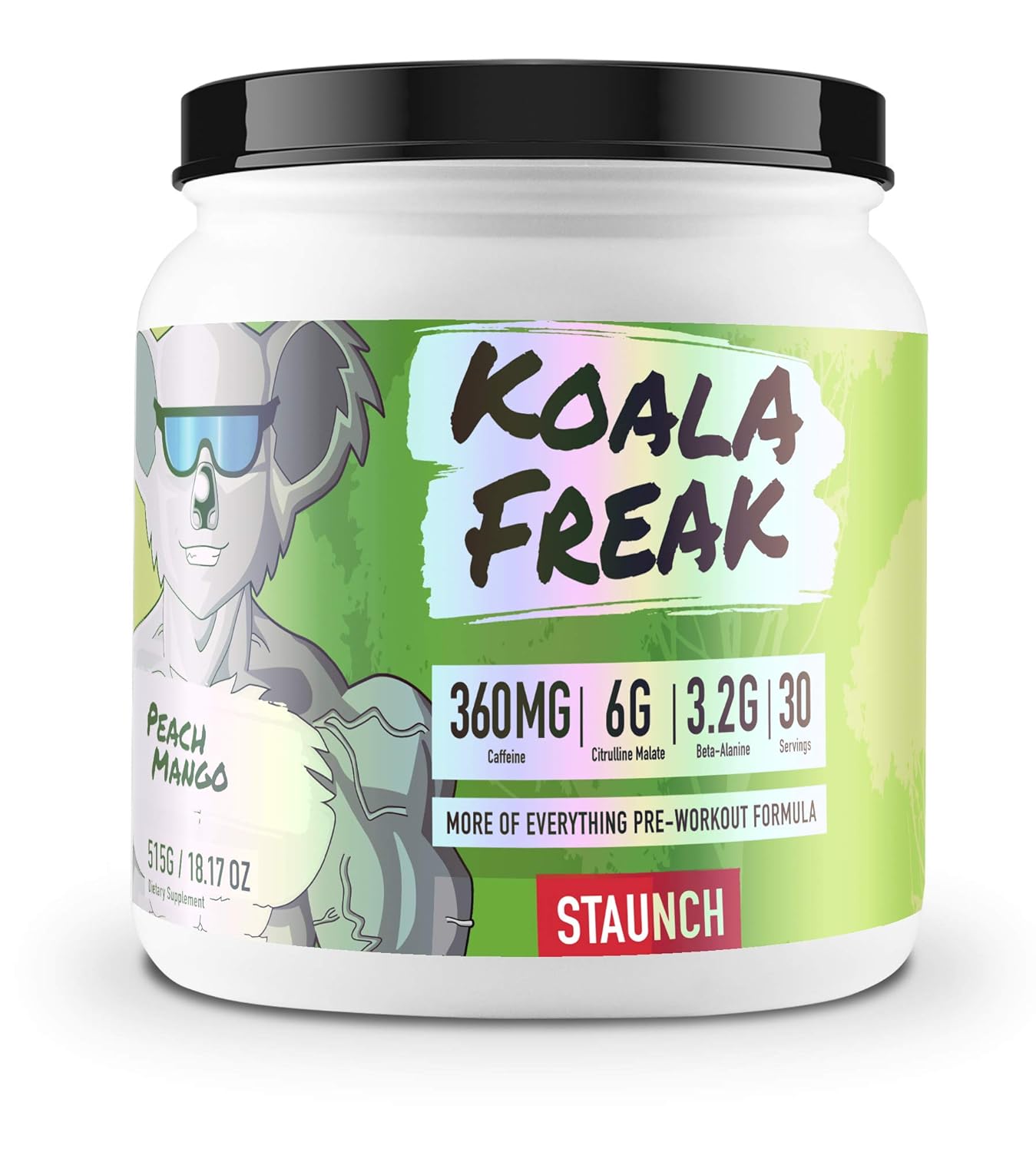 Staunch Koala Freak Pre Workout Blue Baz Berry