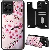 DIGTIALL Wallet Case for Moto G 5G 2025/2026,Cherry Blossom | Wallet Case for Moto G 5G 2025/2026 &amp; Moto G Play 5G 2026, RFID Blocking Leather Cover with Card Slots &amp; Stand