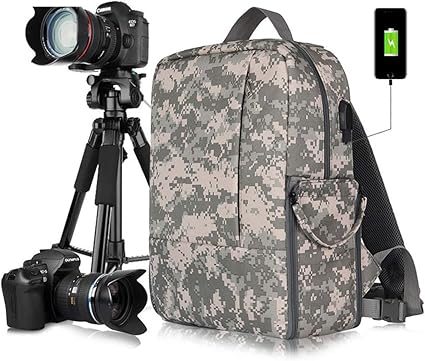 camo camera backpack