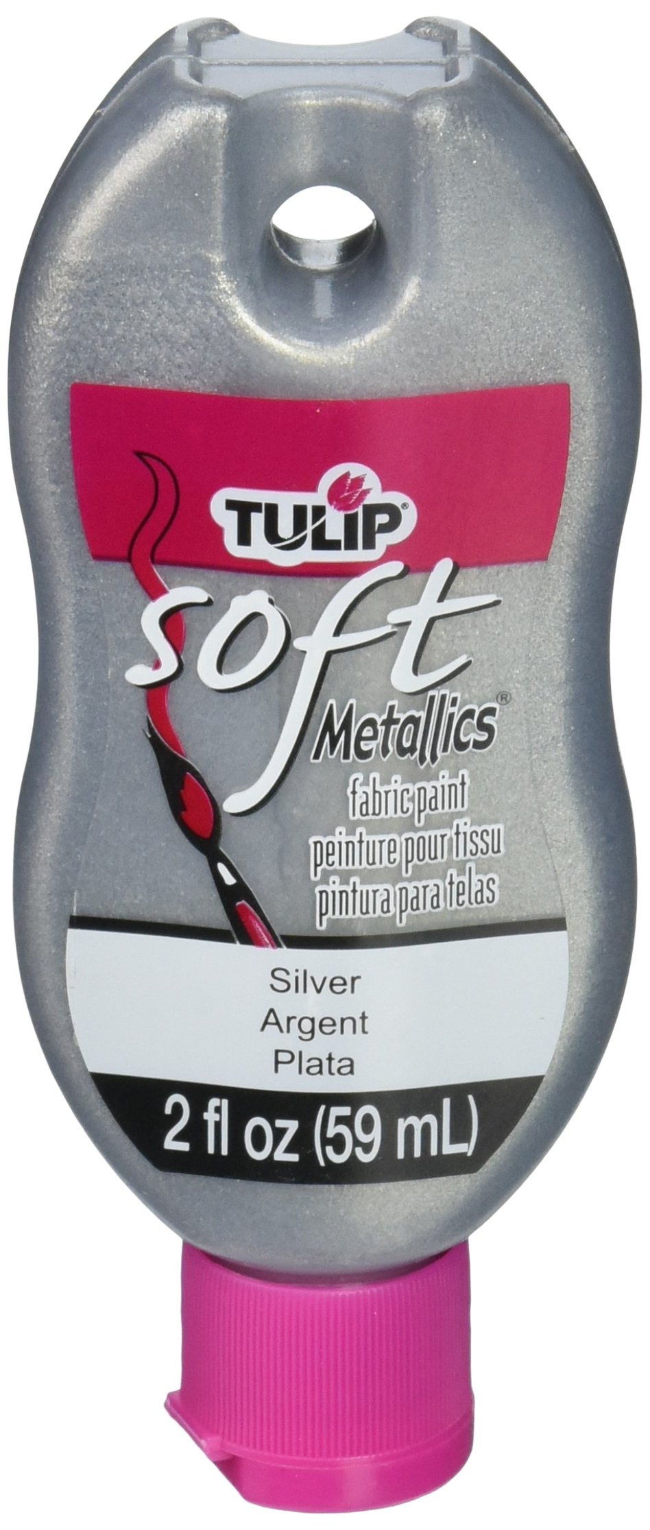 I Love To CreateTulip Soft Fabric Paint 2oz, Metallic Silver, Multicoloured, 0.1 x 0.1 x 0.1 cm, 30986
