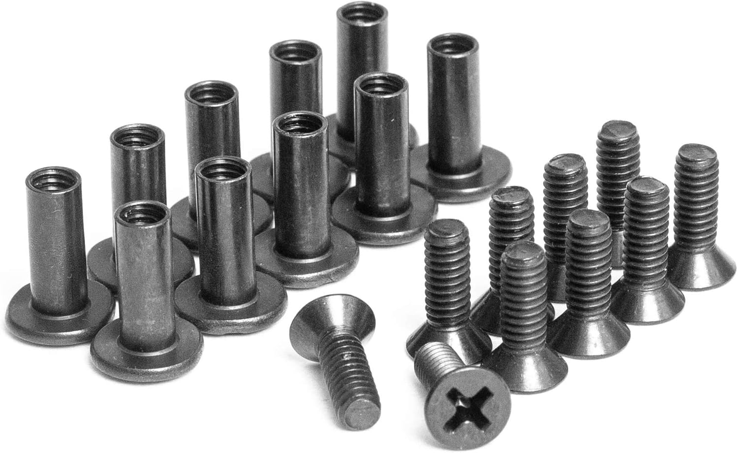 858 Kydex Flat Head Screws & Slotted Posts 1/2" 10 Pk