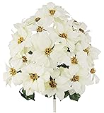 Admired By Nature 24 Stems Artificial Poinsettia