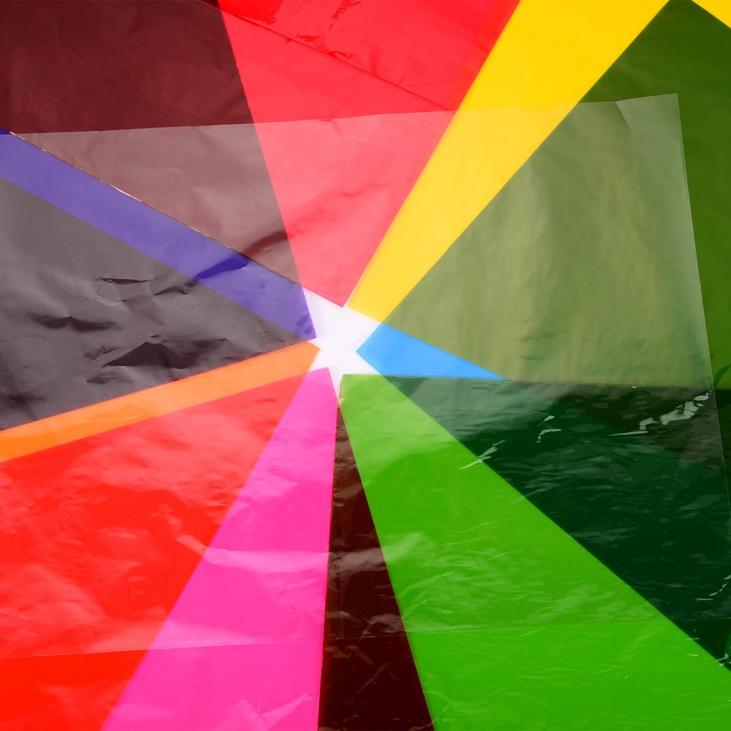 Outus Cellophane Wraps Cellophane Sheets Cello Sheets 11.8 by 8.5 Inch, 8 Colors, 104 Pieces: Home & Kitchen