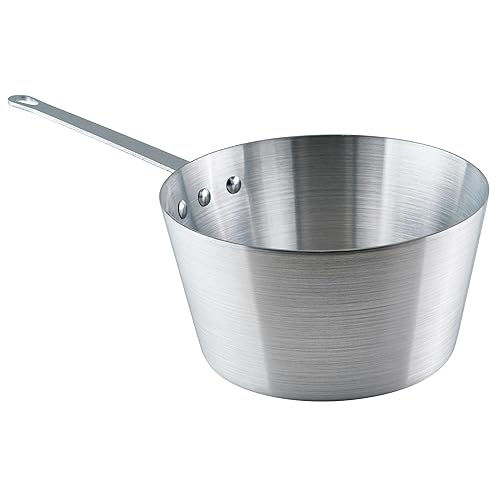 Winco Heavy-Duty Aluminum Tapered Sauce Pan, 3mm, 5 Quart