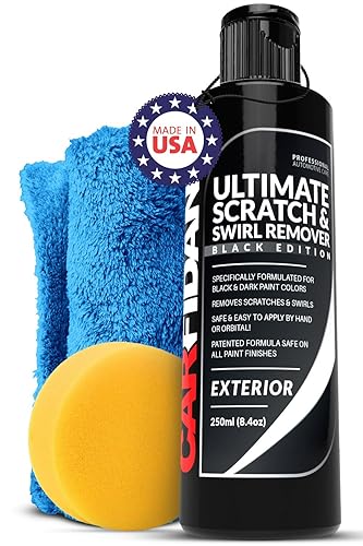 Carfidant Scratch & Swirl Remover - Easy Paint Restoration Kit With Buffer Pad For Cars & Headlights