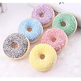 Skyseen 6 PCS Realistic Artificial Donuts Fake Cake Dessert Model Photography Props Home Decoration