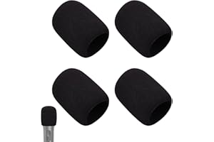 4pcs Foam Microphone Covers for JBL PartyBox 100 Wireless Mic Noise Reduction Sponge Windscreens Pop Filter Compatible with J