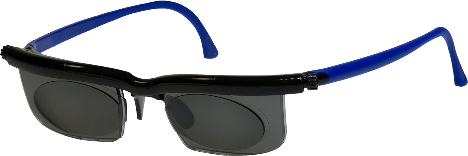 Adlens Sonnenbrille mit Sehstärke für Nah- Mittel- und Fernsichtbereich Lesebrille/schwarz blau ...