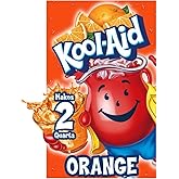 Kool-Aid Orange Unsweetened Soft Drink Mix, 0.15-Ounce Packets (Pack of 96)