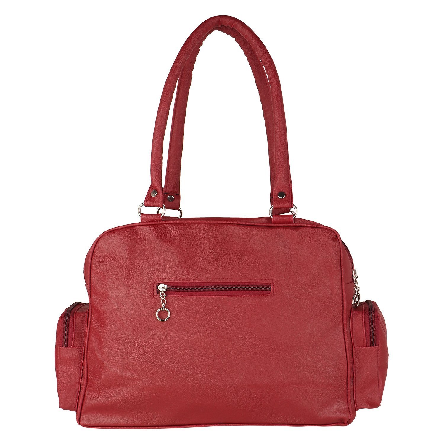 mango star women's pu leather handbag (maroon)