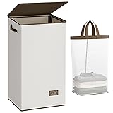 SOLEDI Laundry Hamper with Lid - 100L XL - Large