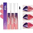 Petansy Peel Off Lip Stain 3 Colors Matte Tattoo Peel Off Lip Liner Set Long-lasting Waterproof Nude Lip Gloss Highly Pigmented Tattoo Lip Tint Stain (red, M)
