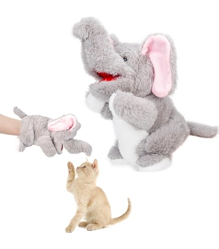 Mity Rain Cat Wrestling Toy Glove Puppet - Interactive Play Glove For Indoor Cat Exercise