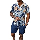 JUDFPIE Men's shorts suit two-piece polo shirt fashion summer sports casual suit men's 1/4 zipper short sleeve