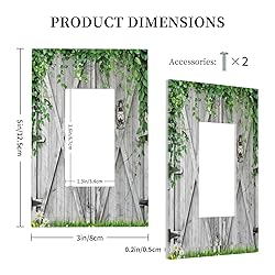 Rustic Plant Florets Animals Vintage Dark