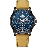 Mens Watches Leather Watch Analog Quartz Business Dress Wrist Watch for Men | Men's Watches,Luminous,30M Waterproof,Luxury, Fashion, Casual, Leather Band,Gifts for Husband/Father/Anniversary /Birthday