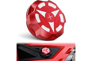 SKYJDM Gas Fuel Cap Compatible with 2015-2023 Polaris Slingshot LE SL S R SLR Grand Touring, Aluminum Oil Cap Replacement for 2521278（RED）