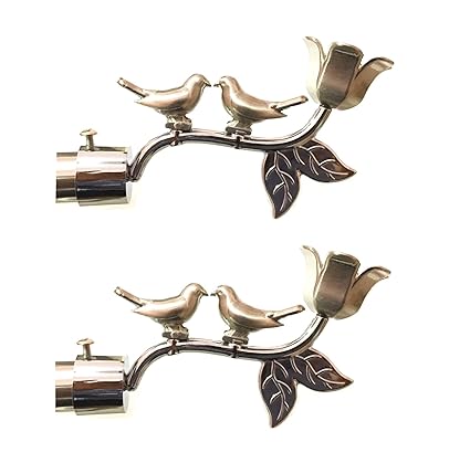 Homeplus Wskart Stainless Steel Sparrow Curtain Bracket (Silver)