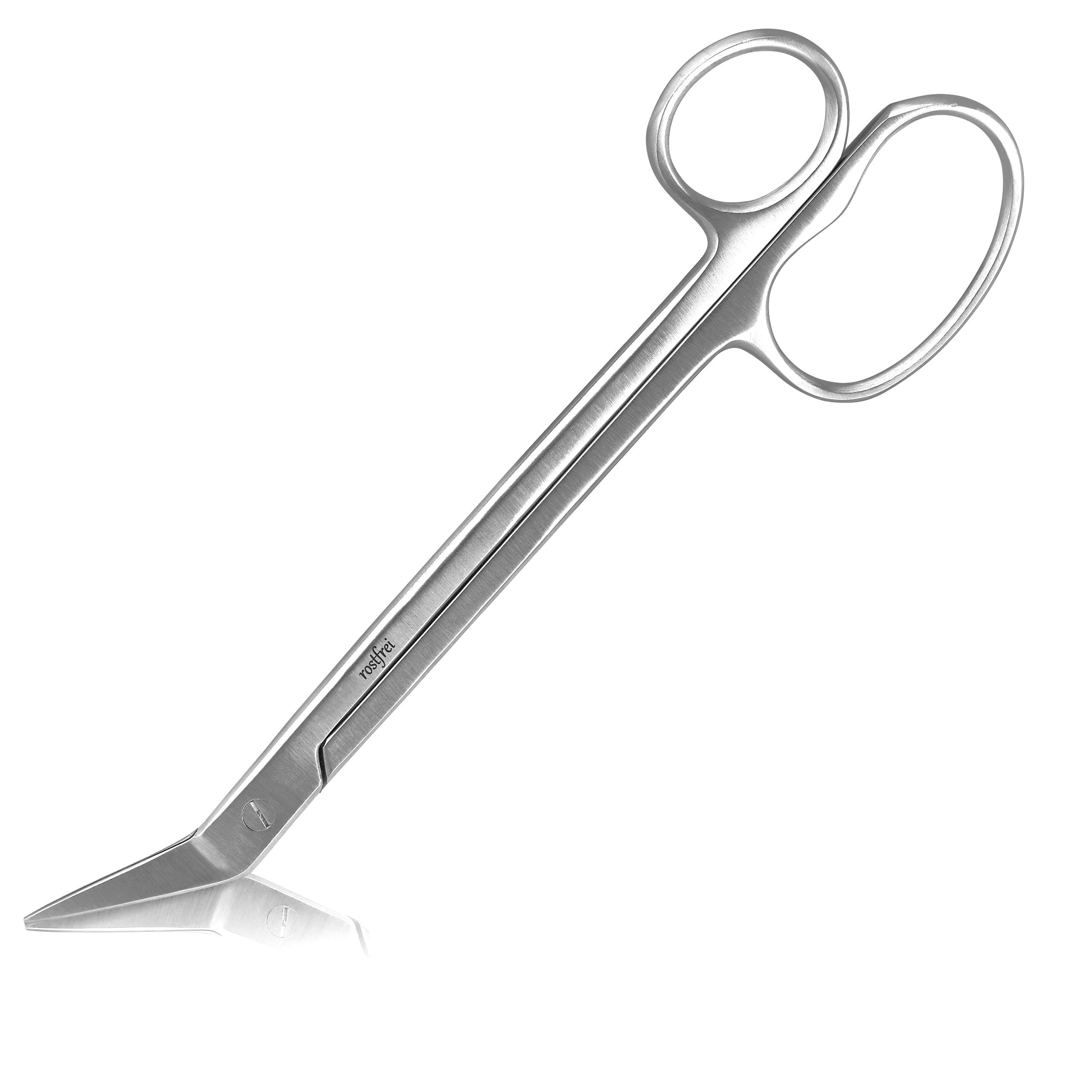 Shehadeh - Toenail Scissors Extra Long 18.5 cm - Nail Scissors for Toenails - Scissors with Micro Teeth - Stainless Steel