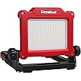 DAYATOOL 4000Lumens Work Flood Light Cordless Rechargeable Portable Led Work Lights for Automotive, Compatible for Milwaukee 18v m18, Dewalt 20v Lithium Tool Battery and Makita Battery,Red
