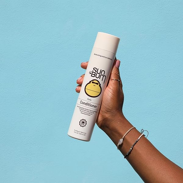 SUN BUM CURLS CONDITIONER | VEGAN AND CRUELTY FREE MOISTURIZING HAIR TREATMENT FOR WAVY AND CURLY HAIR | 10 OZ