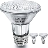 Lachesan PAR20 Halogen Flood Bulbs 39W 120V 2Pcs, 2700K | Dimmable Par20 Bulbs 480 Lumens, E26 Base, Long Lifespan High Output Reflector Flood Light Bulbs Replacement Range Hood Light