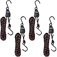 Ayaport Kayak Rope Tie Down Ratchet Straps Bow and Stern Ratcheting Tie Downs Rope Hanger Kayak and Canoe Accessories